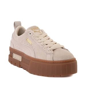 Womens PUMA Mayze Platform Athletic Shoe - Oatmeal / Gum